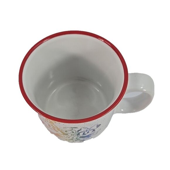 Disney Rainbow LOVE Mug 20oz Ceramic Pride Collection Mickey Mouse Design - Picture 3 of 6